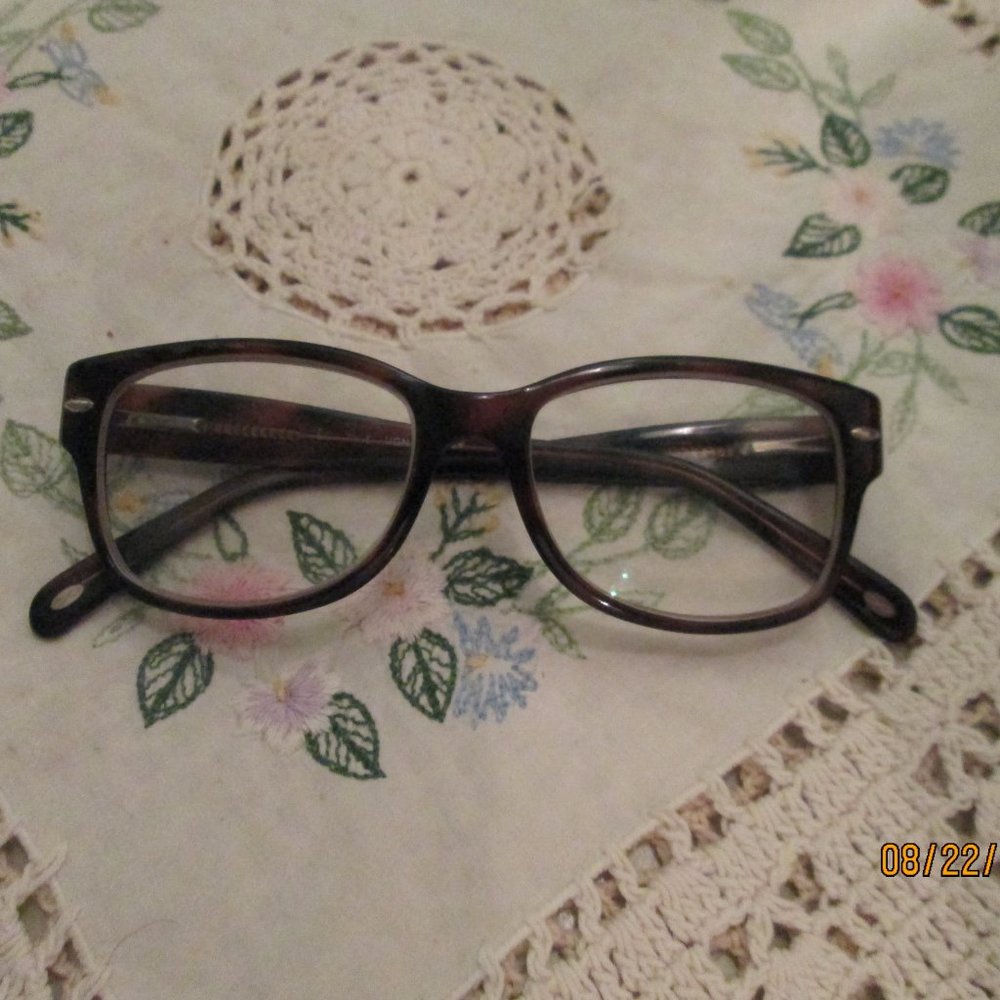 Italian Eyeglass Frames Unisex Dark Brown